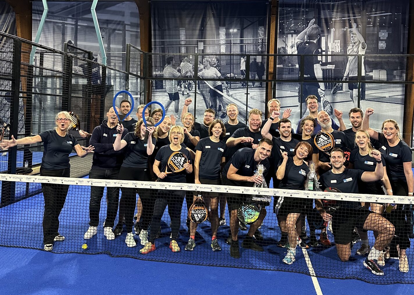 Foto padeltoernooi groep